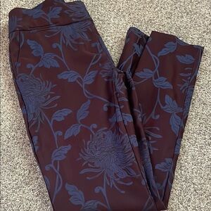 Versona floral purple and blue contemporary pant 2